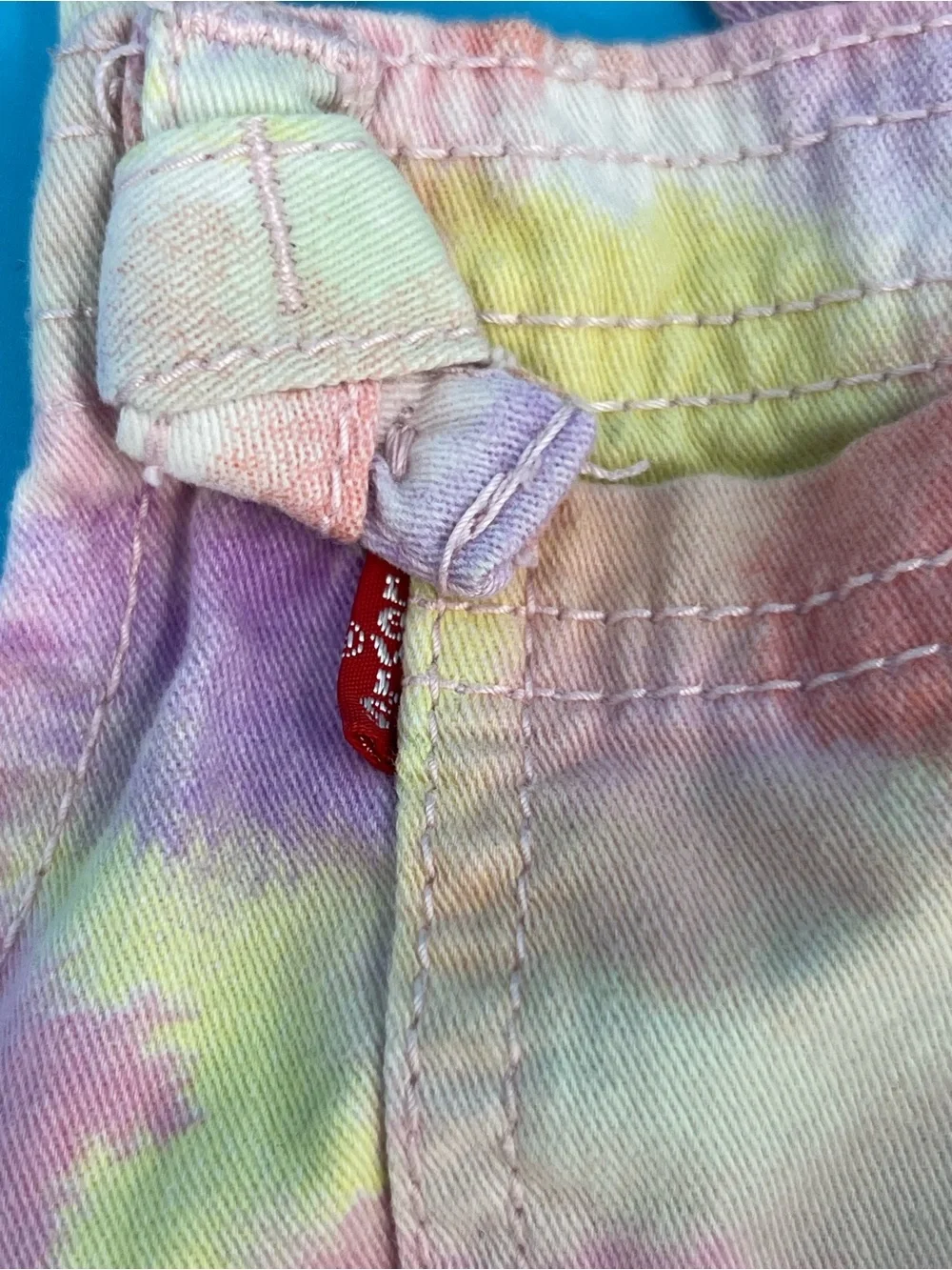 ☀️Levi's Pastel Tie-Dye Overalls - Pink, Purple, Yellow